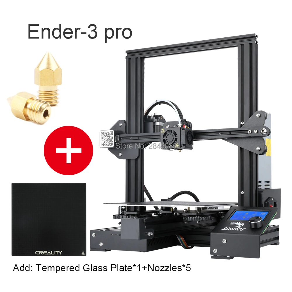 Горячая Creality 3D Ender-3 PRO 3d принтер обновленный Cmagnet сборка пластина повторное отключение питания печать DIY комплект Meanwell источник питания - Цвет: Ender-3 ProS