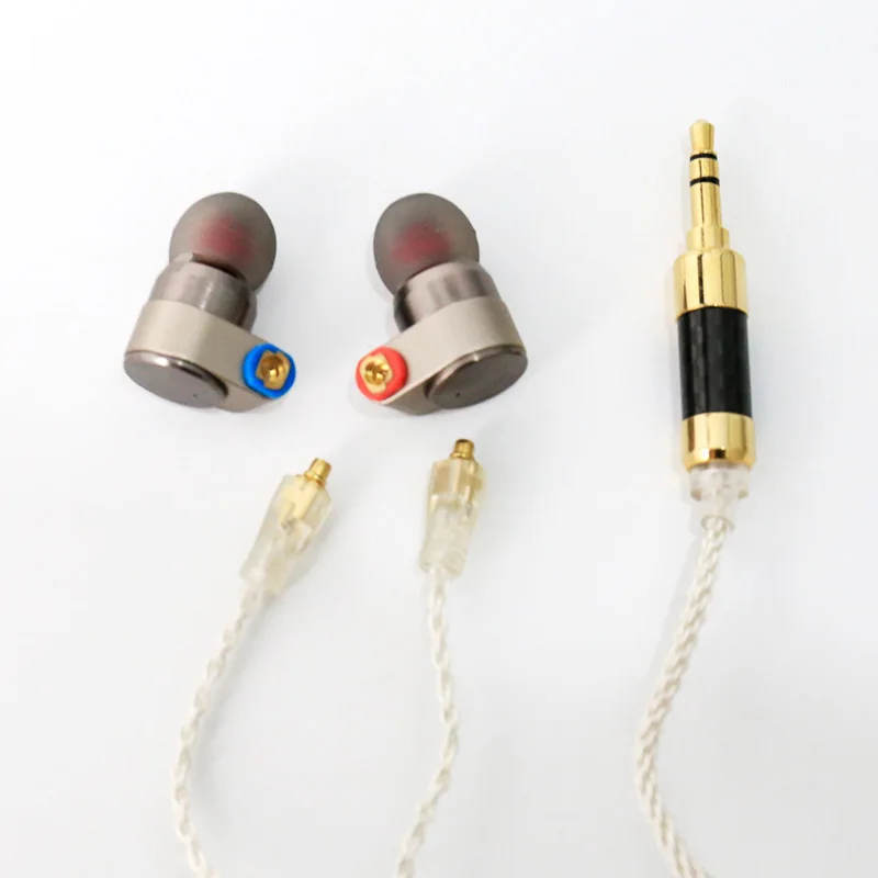 Tinhifi T2 PLUS / pro HiFi аудио двойной динамический наушник IEM со съемным кабелем
