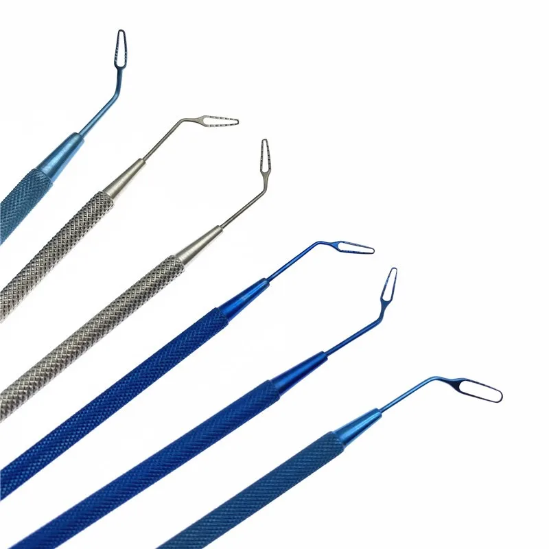 

Titanium Small incision Operation Plate pad plate Left / Right Eye Hooks stainless steel Ophthalmic Pet Surgical Instruments