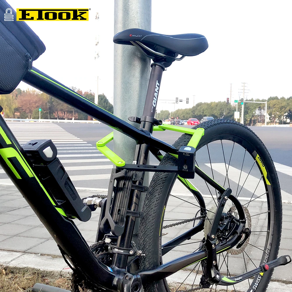 

Professinal Anti Theft Folding Lock Steel Bicycle Lock for E Bike Scooter Safety Strong Foldable Lock Hot Sell