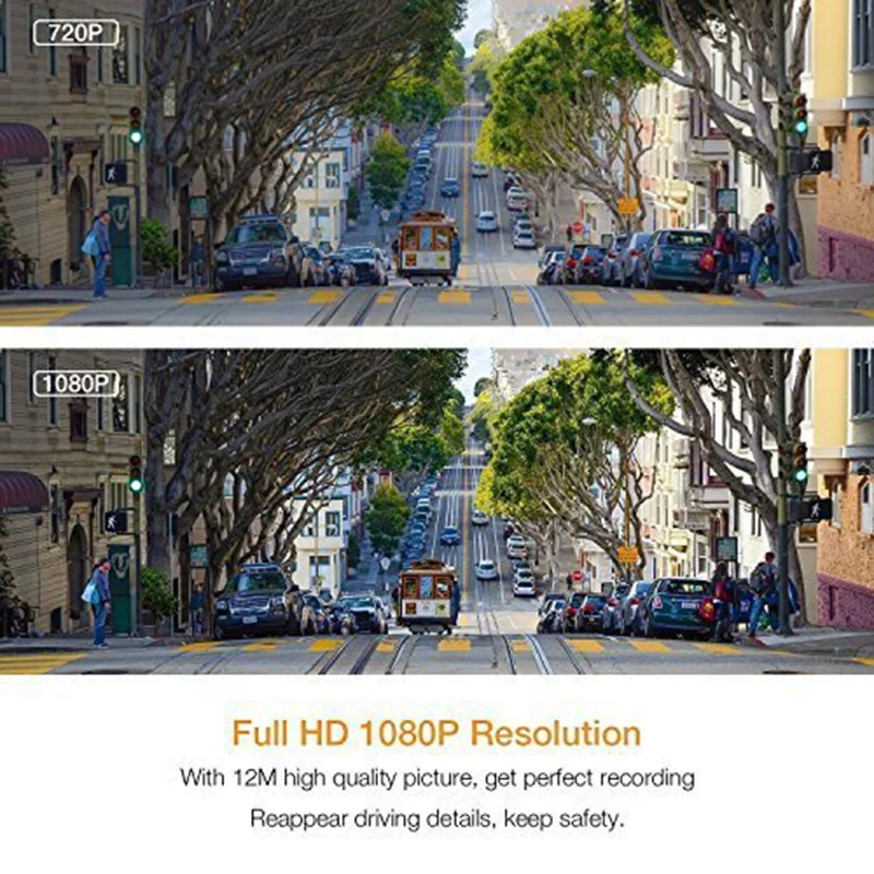 Hd 1080P 170 градусов супер широкоугольная Автомобильная камера 3,0 дюймов Tft экран G сенсор, широкий динамический, циклическая запись Спорт Двойной рекордер