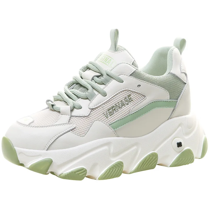 

2020 Spring Old Shoes Women's Thick-soled New Spring Single Shoes Net Red Casual Inner Increase Sneakers
