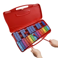 25 notes glockenspiel xylophone hand knock xylophone percussion rhythm musical educational instrument toy with case 2 mallets