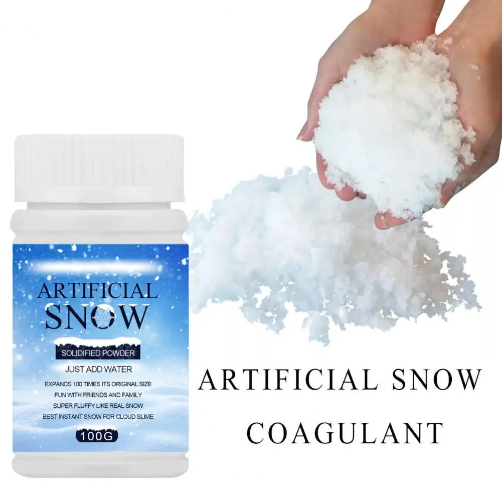 

DIY Artificial Fake Fluffy Faux Snow Powder Coagulator Wedding Party Decoration Handmade Toy