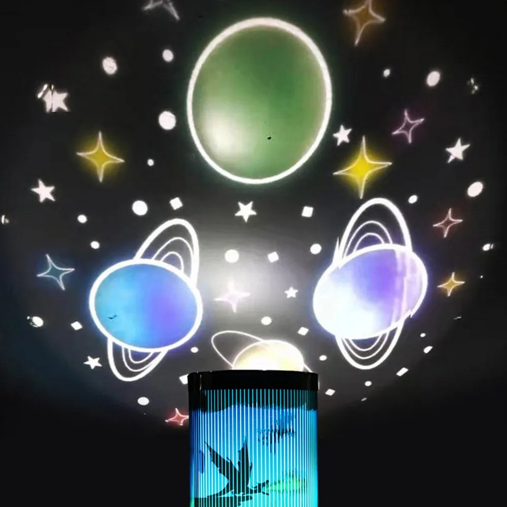 

LED Projector Night Light Remote Operated for Children's Room Decorated Lights gift and Nursery Gifts Night light Lamp