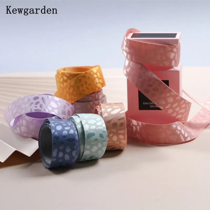 

Kewgarden аксессуары для галстука-бабочки для рукоделия, подарочная упаковка, вручную изготовленная лента шитье, 1 дюйм, 1,5 дюйма, 25 мм, 38 мм, леопа...