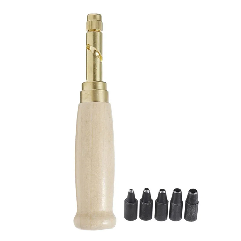 

Auto Belt Hole Puncher Punching Screw Drill Leather Craft DIY Tool 1.5-4mm Noise Reduction Screw Hole Punch Craft Book Drill Sew