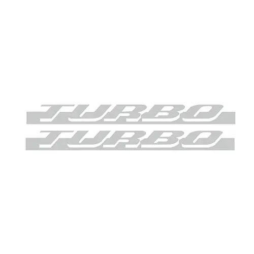 Silvergrey Пара боковых юбок гоночная полоса наклейка для Volkswagen Beetle Turbo Графика Наклейка s 2010- автомобильные аксессуары - Название цвета: Silvergrey
