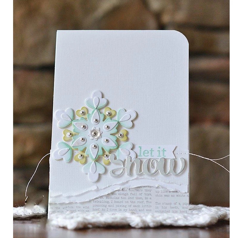 Украшения для скрапбукинга Снежный мир JOY веселые металлические режущие головки