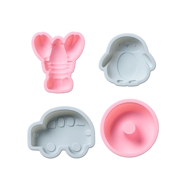 

4 Inch Multiple Options Shape Silicone Fondant Mold DIY Colorful Sweet Heart Chocolate Candy Paste Cake Decorating Tool Mold