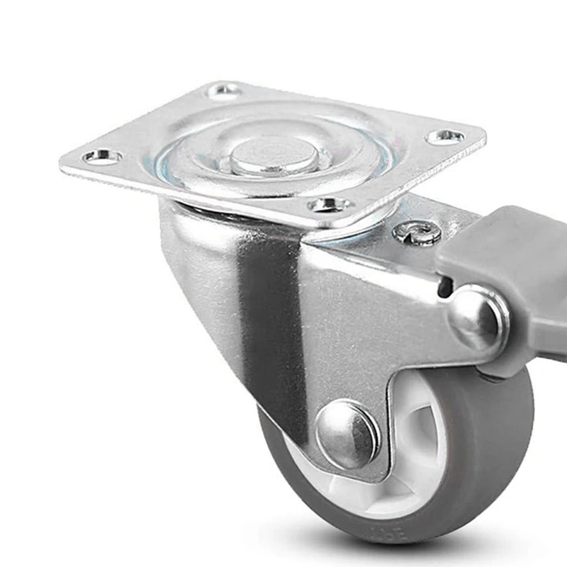 

4Pcs Swivel, Silent Rubber Casters, for Furniture Electric Wheel SH-025 (1 Inch)