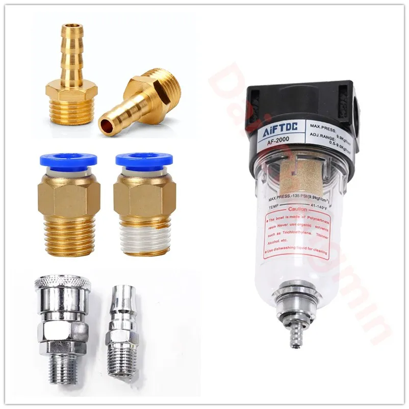 

AF2000 1/4 source processor Copper filter Air pump filter Oil and water separator Pneumatic Components Air Compressor