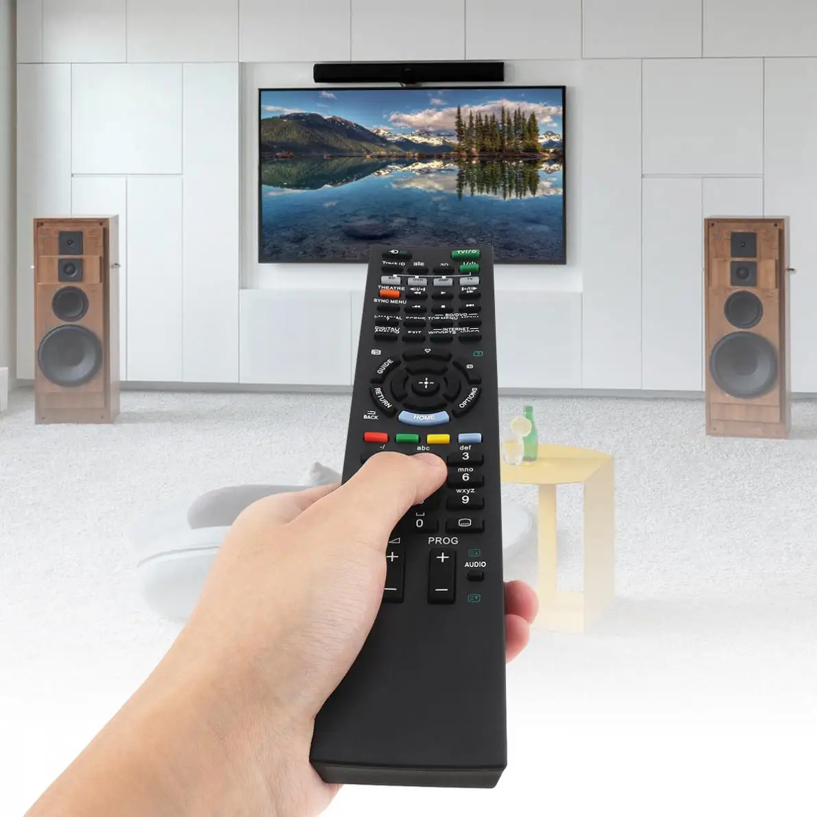 1 шт. черная Замена 433 МГц IR TV пульт дистанционного управления с 10 м длинной