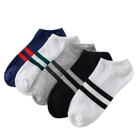 5pairs mens cotton stripe boat socks spring autumn male casual harajuku breathable men ankle sock meias wholesale