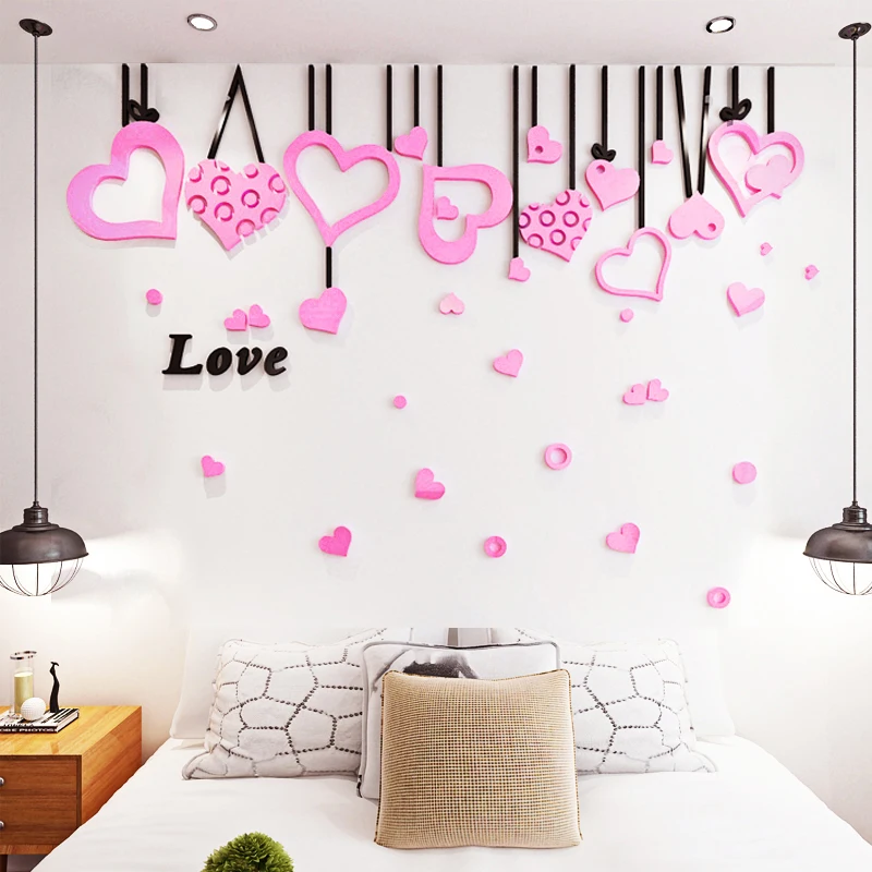 3d стереоскопическая Настенная Наклейка WS78 с романтической любовью настенное