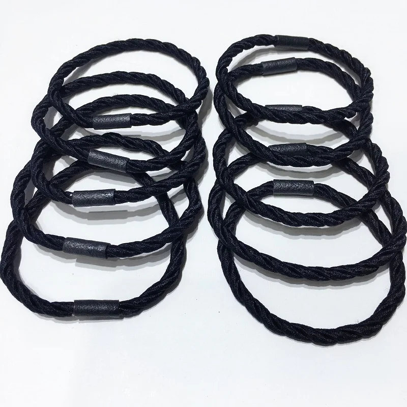 

10PCS/Set New Women INS Korean Simple Black Hair Tie Head Rope Hair Ring Elastic Rubber Band Fashion Hair Accessories