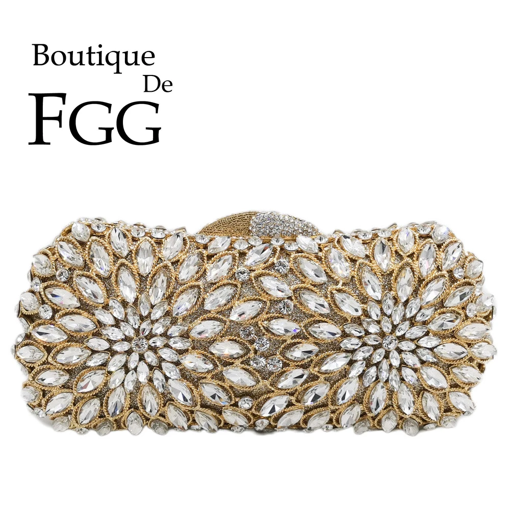 Женские сумочки и клатчи Boutique De FGG элегантные золотые сумочки| |