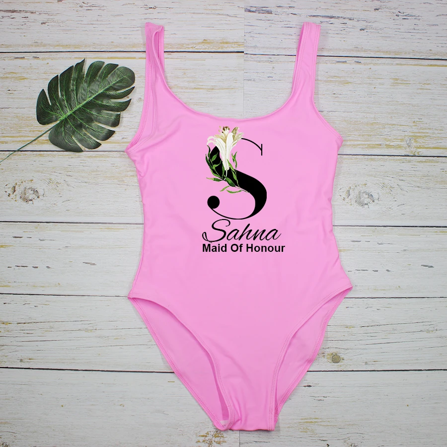 15 цветов изготовленные на заказ имена медовый месяц бикини купальник невесты &amp