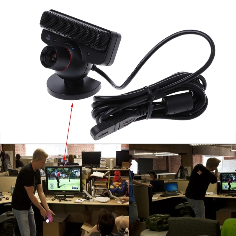 

Eye Motion Sensor Camera Microphone For Sony Playstation3 PS3 Game System Webcams