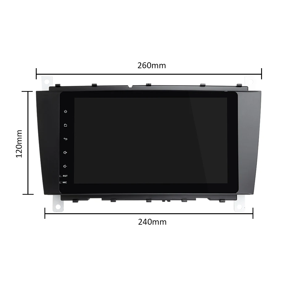 " ips DSP Android 9,0 4G 64G gps мультимедиаплеер для Mercedes Benz C Class W203 C200 C230 C320 CLK200 CLK350 CLK500 радио