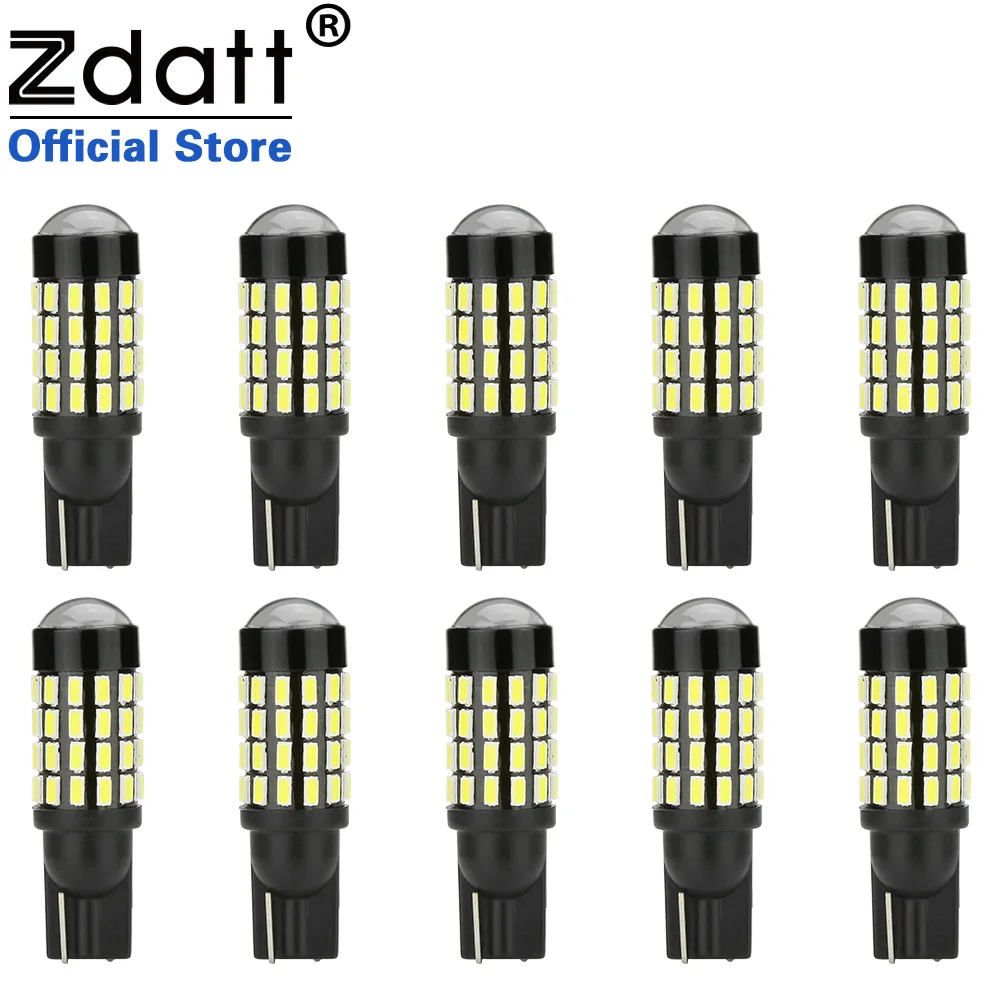 3014 SMD 5 pairs Zdatt T10 w5w Led 54 светодиодный 3014 SMD линзы сигнальная Лампа 194 168 Автомобильный светодиодный светильник 12В Автомобильный Стайлинг 6000K просвет светильник 1/2/3/5 пар в упаковке - Испускаемый цвет: 3014 SMD 5 pairs