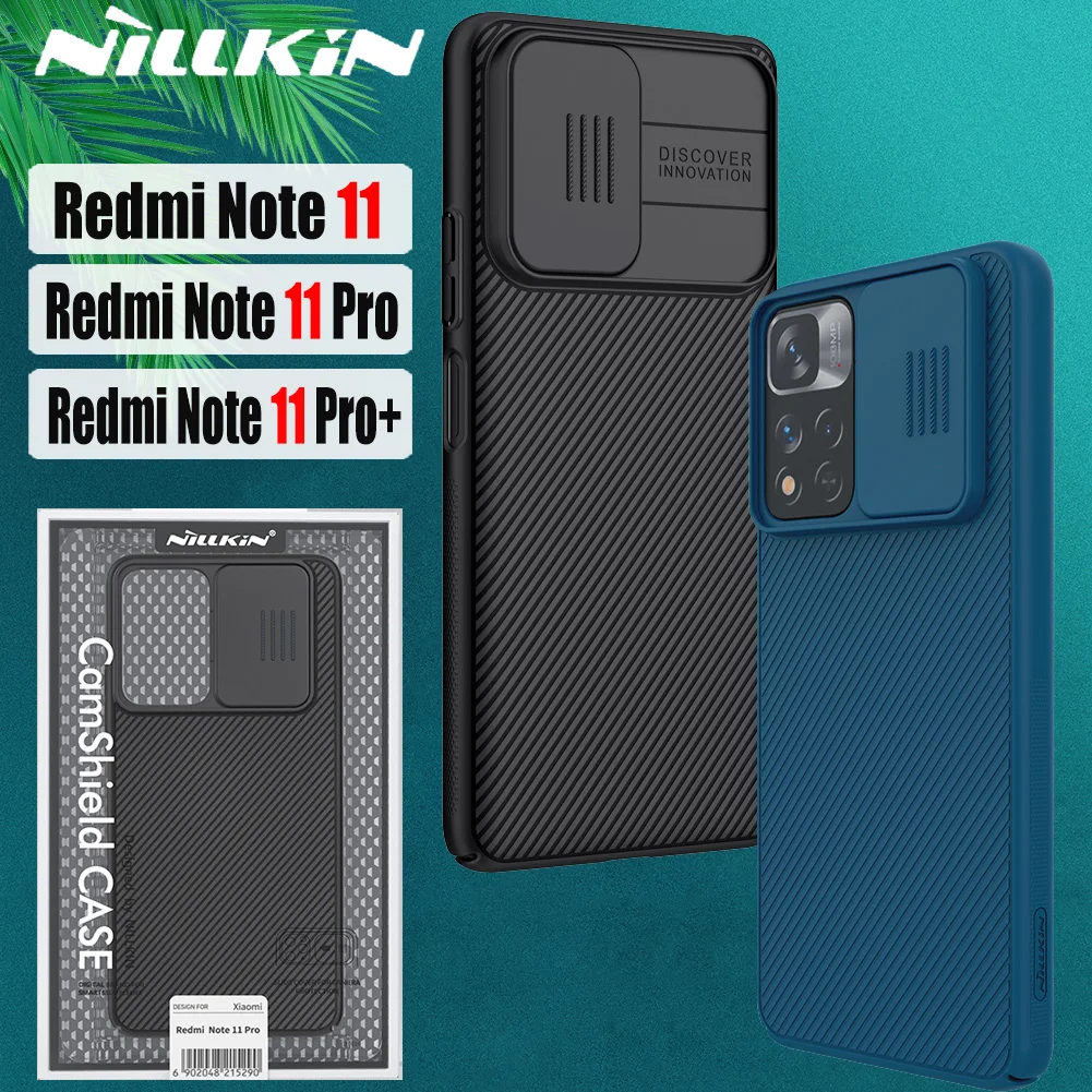 

Redmi Note 11 Pro Plus 5G Case Nillkin Slide Camera Protection Lens Protect Shockproof Cover Shell for Xiaomi Redmi Note11 Capa