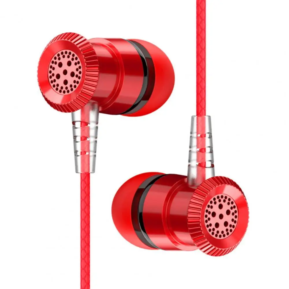

Universal In-ear Wired Stereo Bass Noise Reduction Music Earphone Headphone