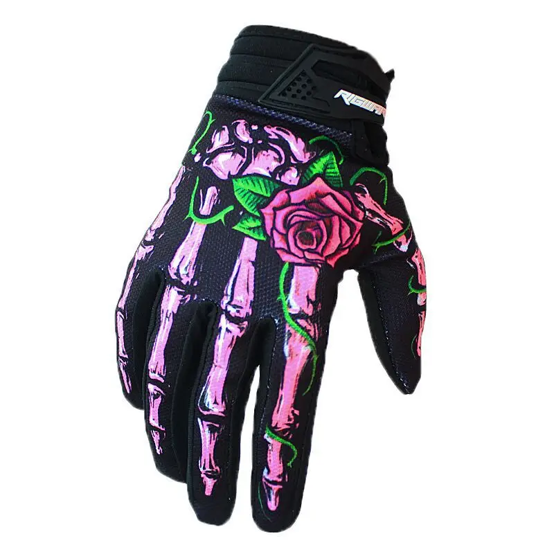 

High Quality Adults Gloves Unisex Floral Print Winter Gloves for Cycling Skating Skiing