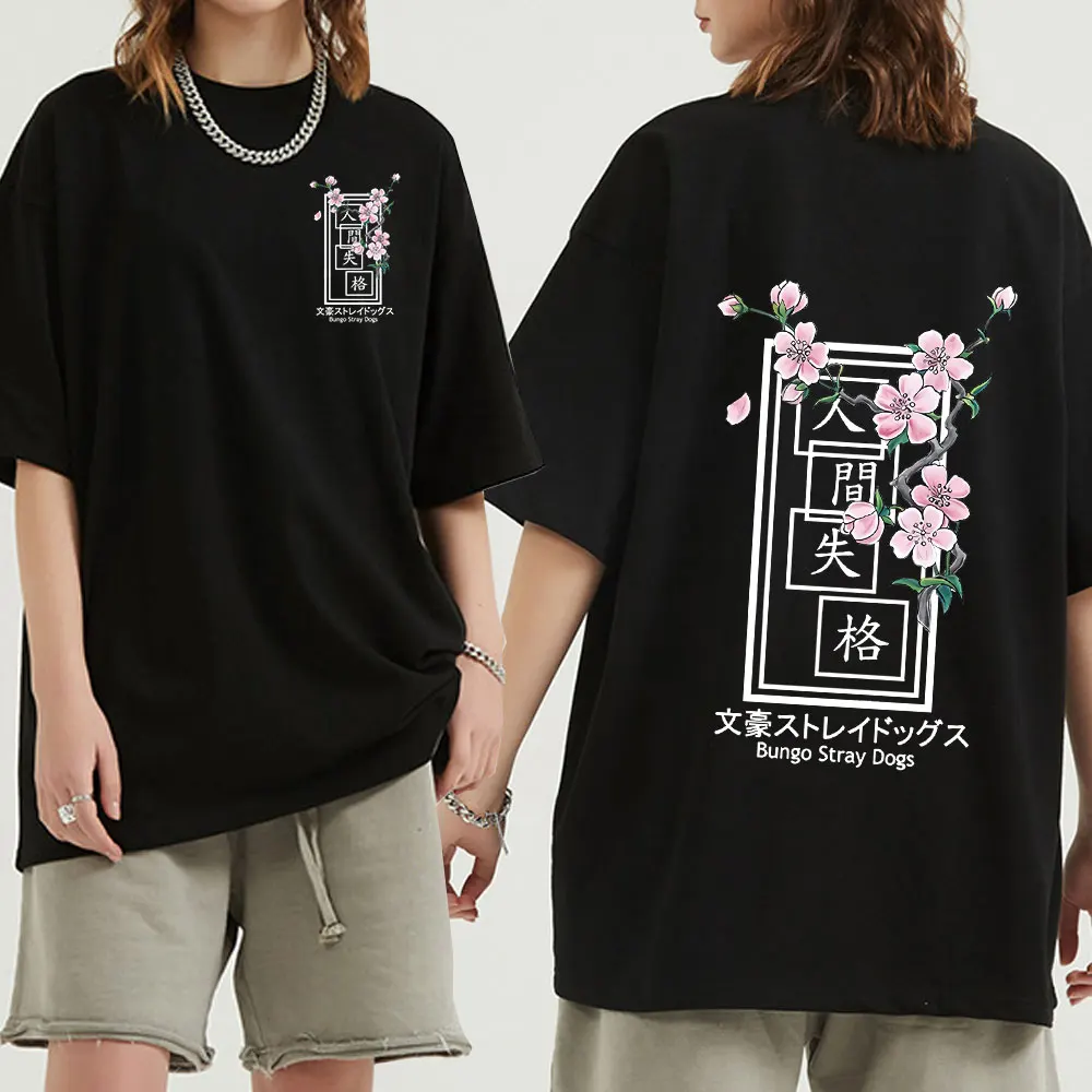 

New Japanese Anime Bungou Stray Dogs T Shirt Women Kawaii Summer Tops Cartoon Harajuku Graphic Tees Unisex Streetwear Female