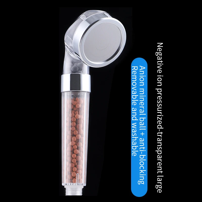 

3 Modes Bath Shower Adjustable Jetting Shower Head High Pressure Saving water Bathroom Anion Filter Shower SPA Nozzle