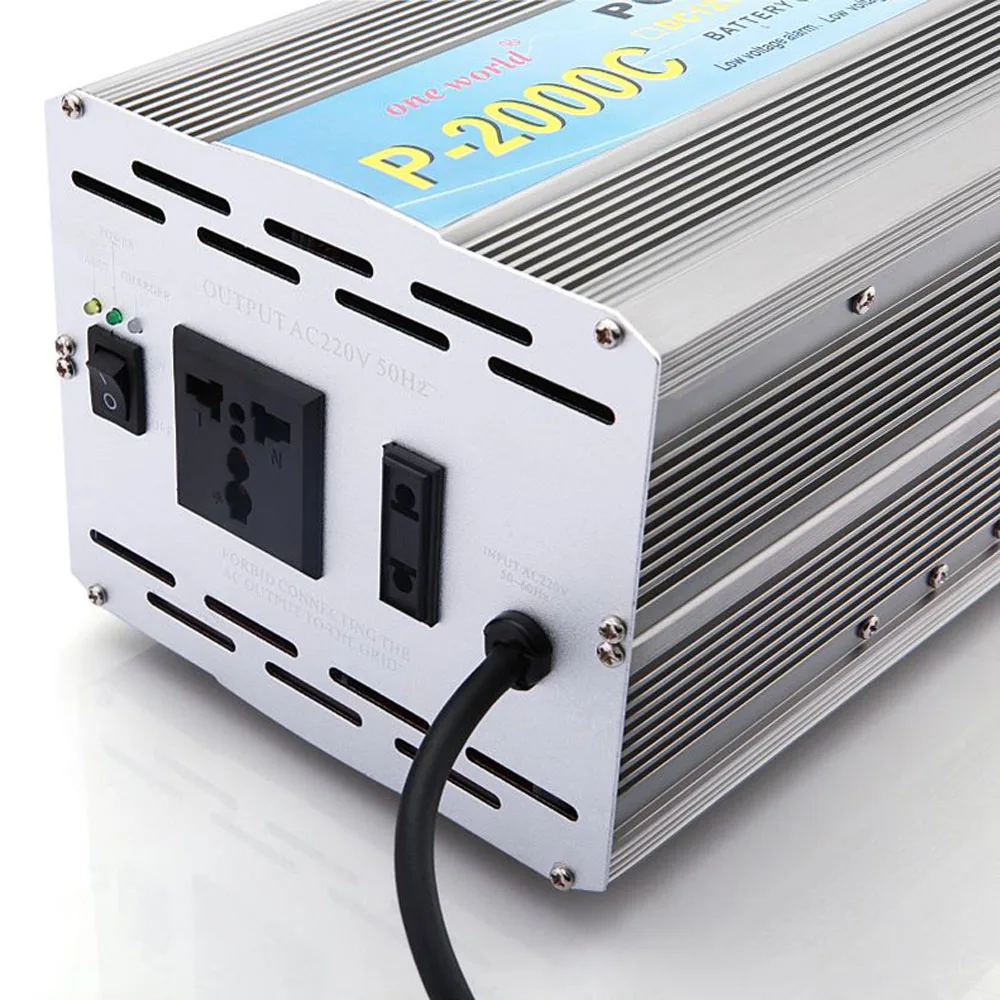 Инвертор солнечной энергии 2 кВт 2000 Вт модифицированный инвертор синусоидальной