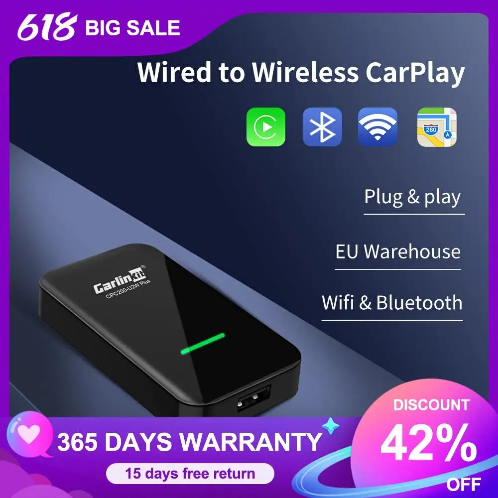 Carlinkit 2 0 Apple CarPlay беспроводной активатор Carplay для Audi Porsche VW Volvo Адаптер