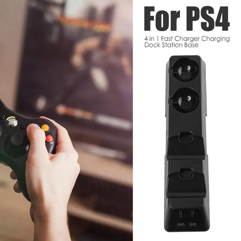 4 в 1 зарядное устройство для быстрой зарядки Sony PlayStation Gamepad портативная зарядная