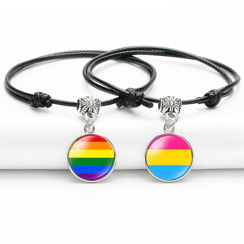 Браслет ручной работы с подвесками для бисексуалов и лесбиянок - купить по