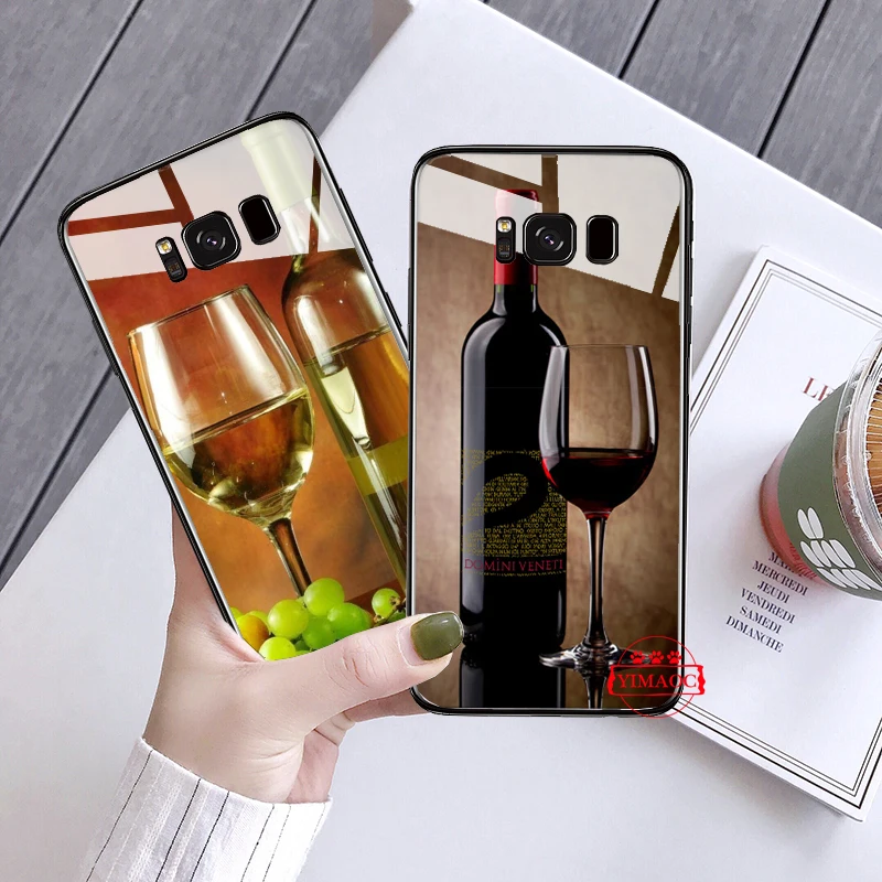 Keep Calm напиток вина медведя Стекло чехол для samsung S7 край S8 S9 S10 плюс S10E Note 8 9 10 A10 A30 A40