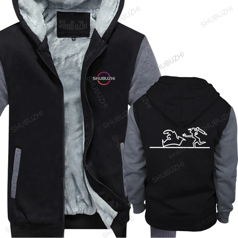 

La Linea Help Me winter hoody Homme Cotton thick hoodies Animated Comedy warm jacket coat Graphic hoodie Clothing oversized