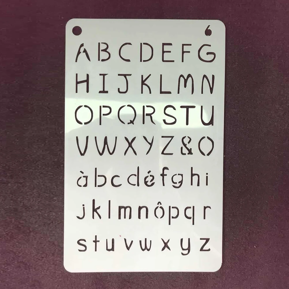 12 шт. Скрапбукинг Письмо DIY штамповка шаблон почерк практика ремесло ноутбук