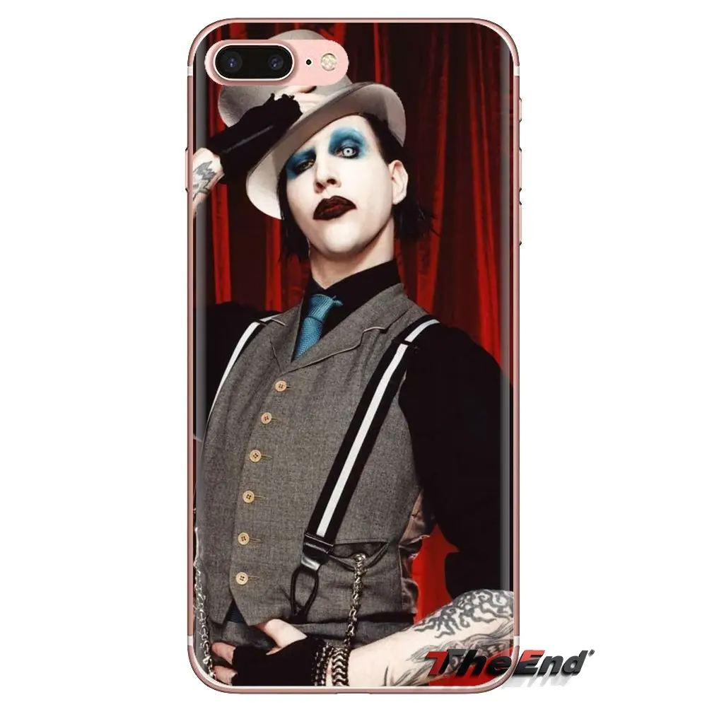 Менсона прозрачные чехлы из термопластичного полиуретана для iPhone XS Max XR X 4 4S 5 5S 5C SE