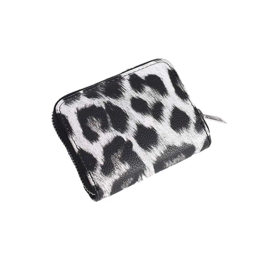 

Women Short Wallets New Vintage Fashion Leopard Prints Coin Purse For Girls Clutch Bag Pu Ladies Card Holder Clutch Bag