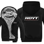 Зимние худи HOYT Archery Huntinger с бантом, Мужская модная куртка, пуловер, куртка с флисовой подкладкой, худи из лука, толстовки с капюшоном