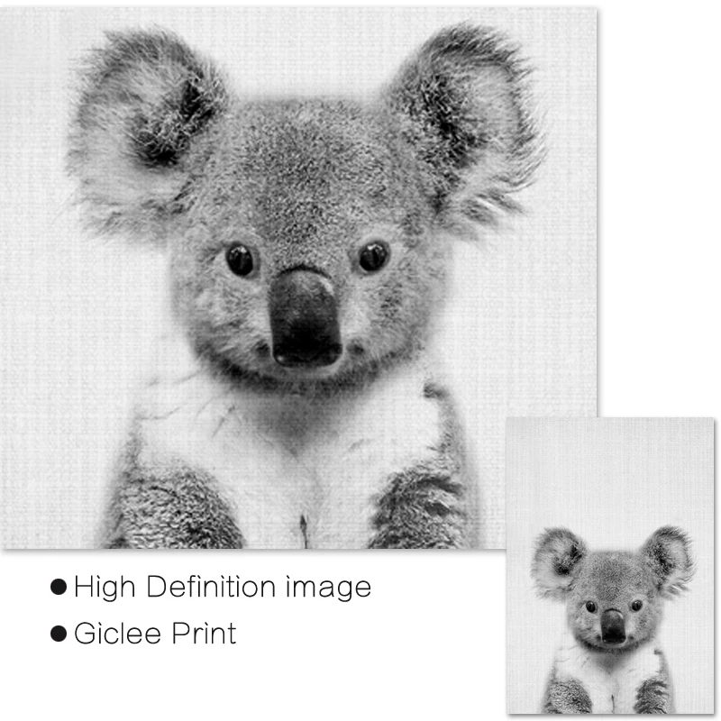 Декор для детской комнаты с австралийскими животными Koala Настенная картина в