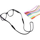 Цветной Регулируемый силиконовый ремешок для очков на цепочке, Спортивная противоскользящая веревка для солнцезащитных очков, ремешок-держатель для очков, детали для дужек очков