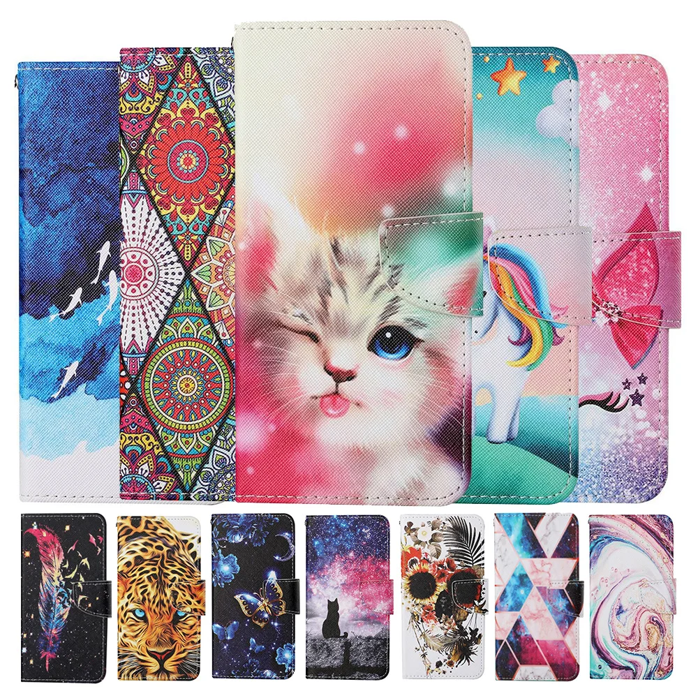 

Etui Leather Wallet Flip Stand Case For Huawei P30 Pro P40 Lite E Y5P Y6P Y7P Honor 20 10i 9X Lite 9A P Smart 2021 2020 Cover