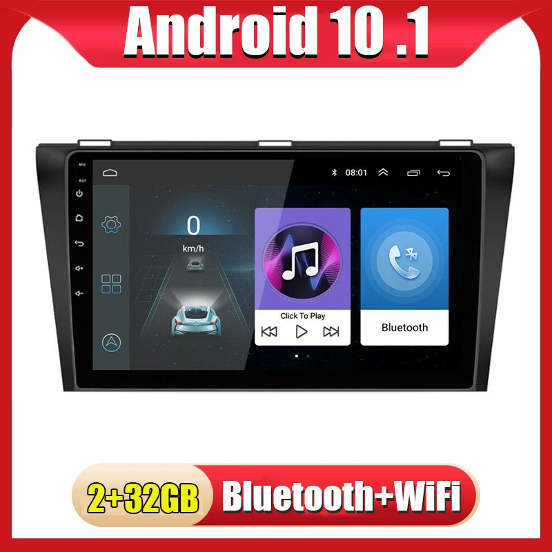 

Android 11 Car DVD Player Radio GPS Navi Stereo Wifi Video Multimedia Player For Mazda 3 2004-2009 2010 Head unit 9" 2+32GB