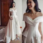 Женское свадебное платье It's yiiya, белое длинное платье с открытыми плечами и молнией на спине на лето 2019