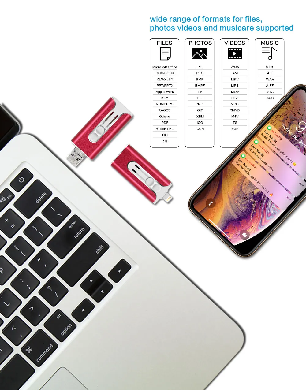 USB флеш-накопитель USB флэш-накопитель для iPhone Xs Max X 8 7 6 iPad 8/16/32/64 ГБ/128 256 ГБ флеш-накопитель USB ключ MFi USB флеш-диск