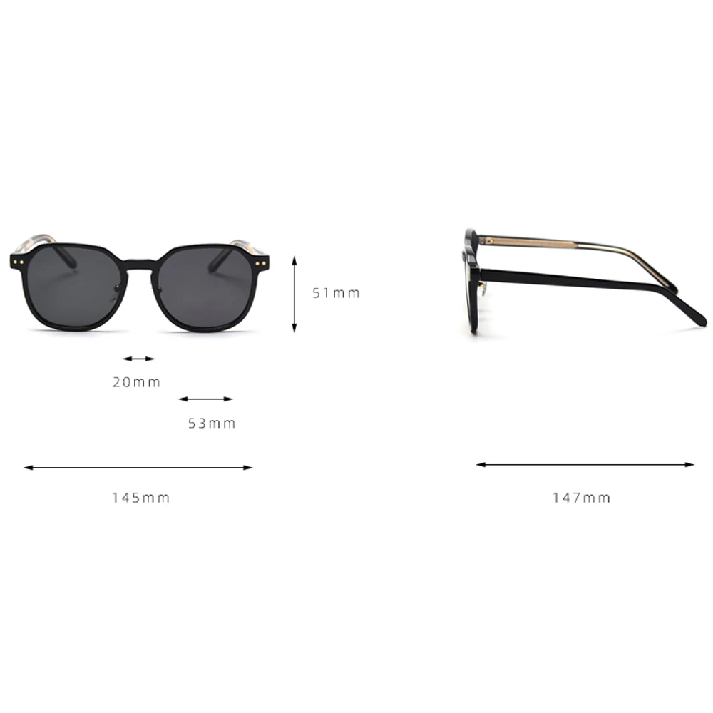 

Kachawoo square polarized sunglasses men acetate sun glasses women big frame TR90 outdoor shades uv400 black blue Korean style