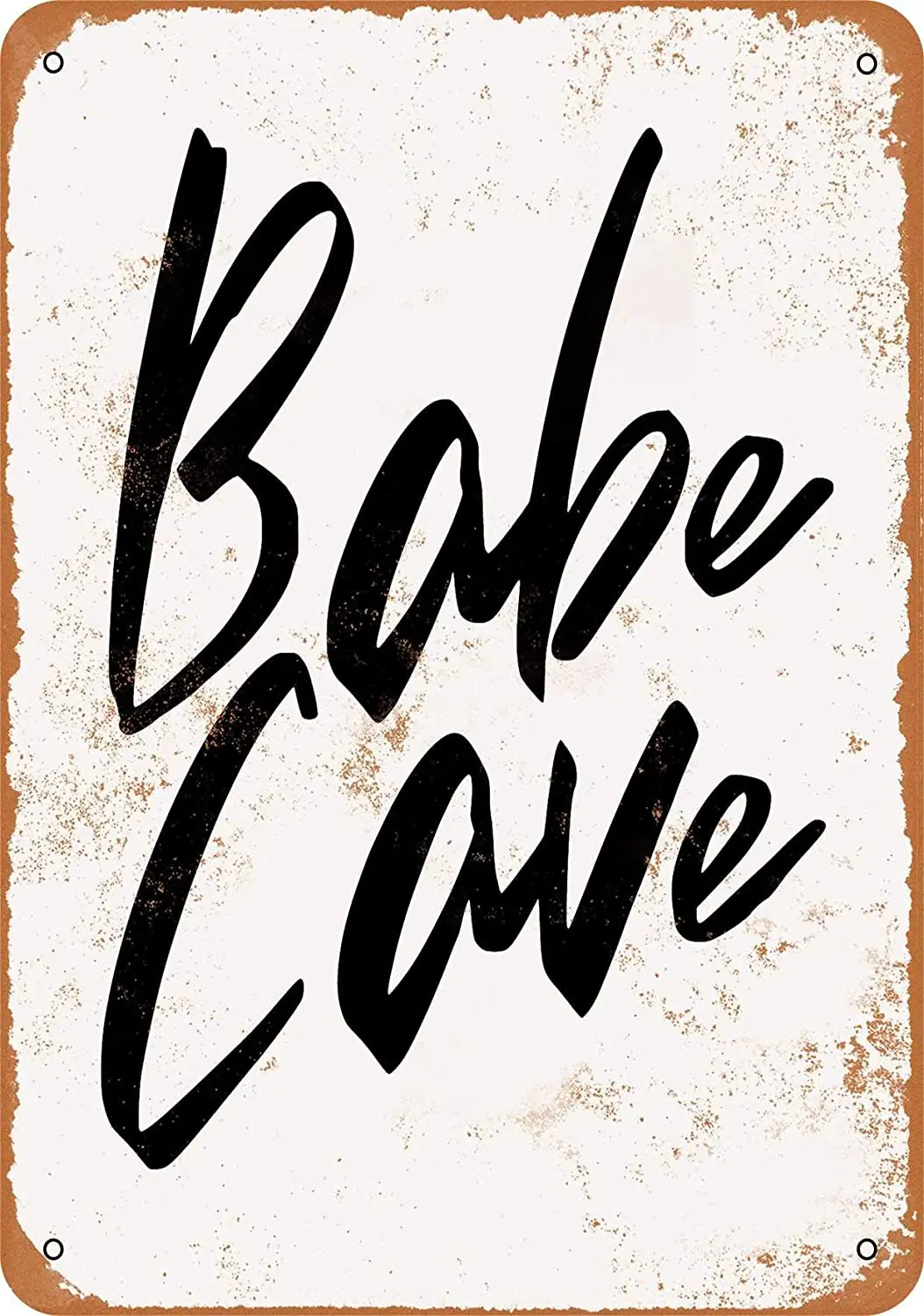 Настенный цвет-металлический логотип 8X12 музыка ощущение звука (черный фон) ретро