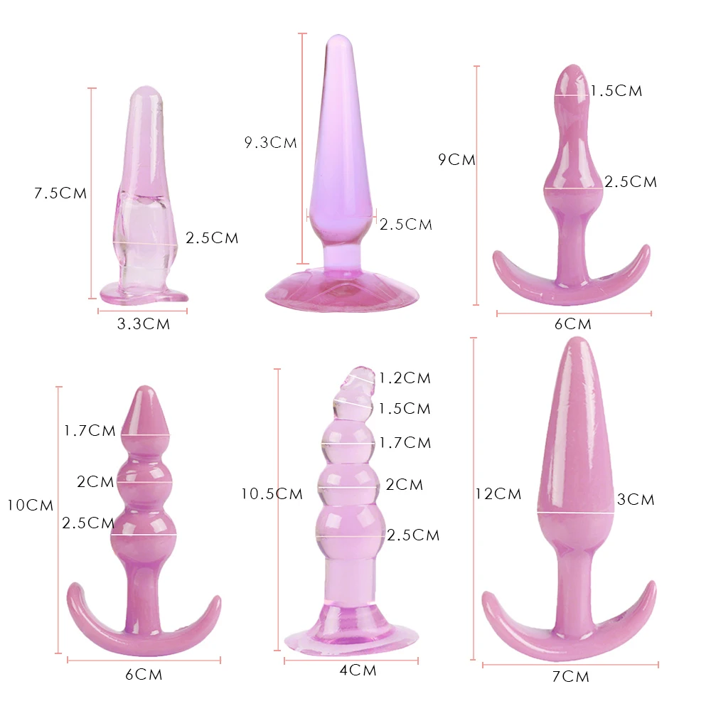 3/6pcs Butt Plug Sex Toys Anal G Spot Vagina Massager Silicone Beads Stimulator For Women Men Adult Products | Красота и здоровье