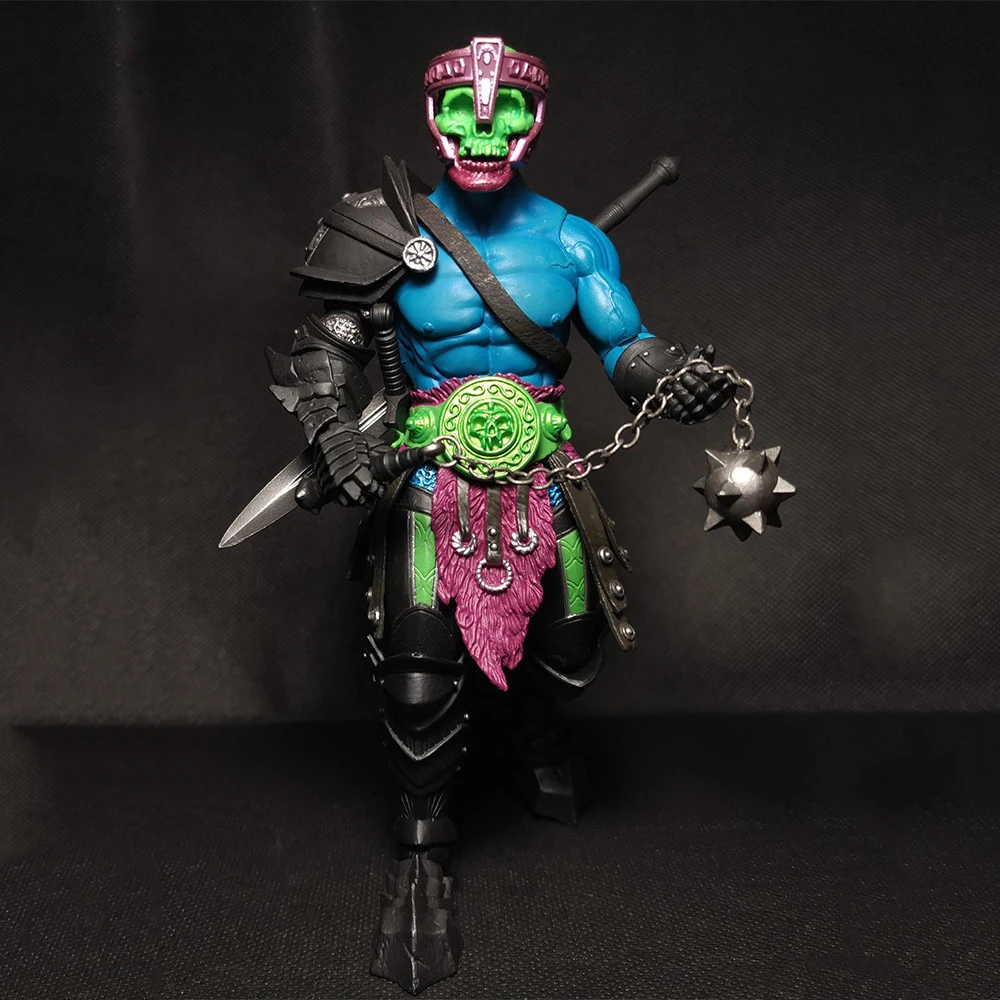 

Spot Knight Mythical Legion Wasteland Iron Blue Skull 7’’action figure model toy collection
